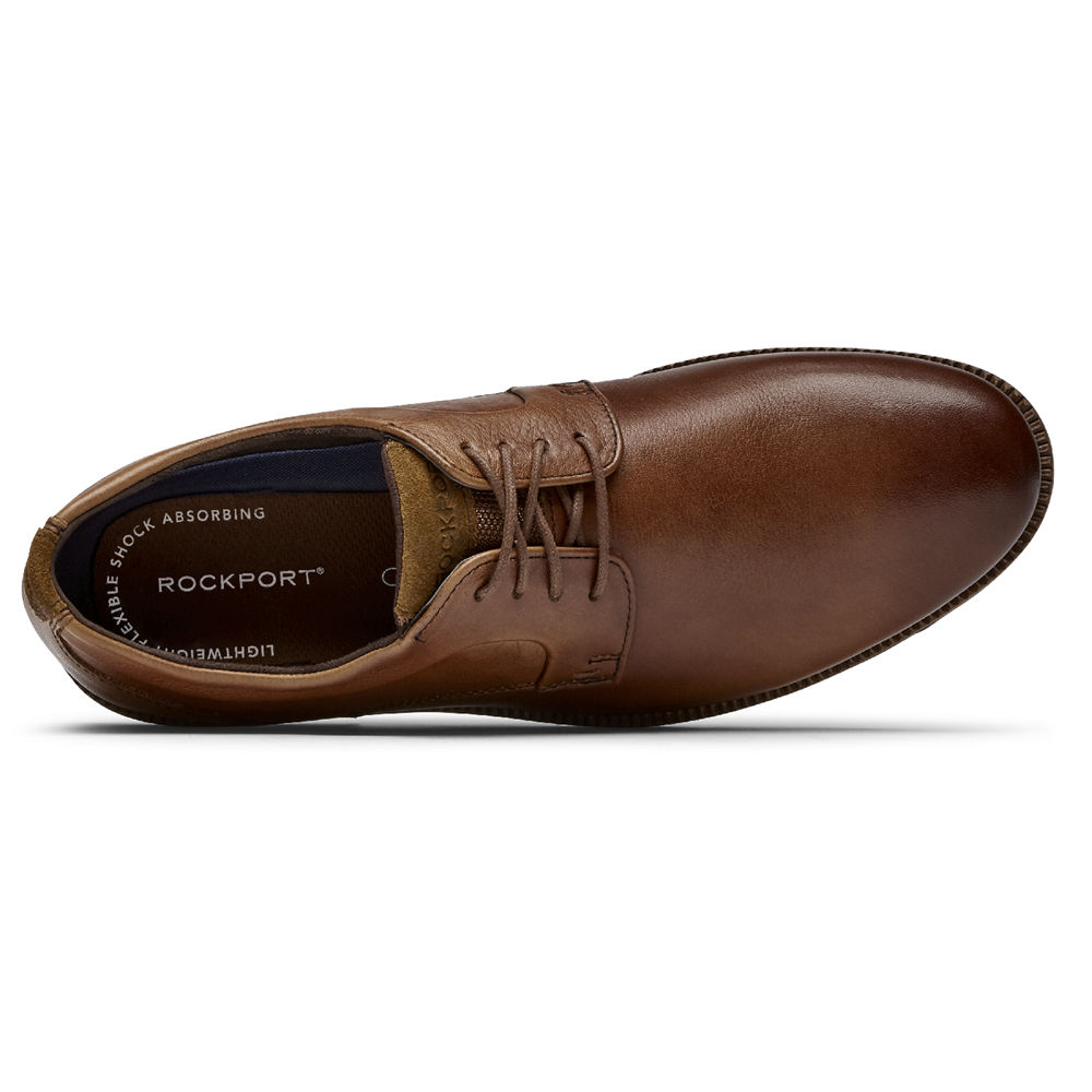 Rockport Mens Sharp & Ready 2 Plain Toe - Oxfords Brown - ZWB721839